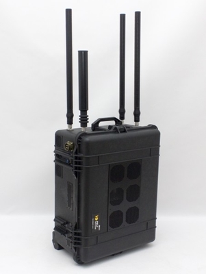携帯用8バンドVHF UHFの爆弾信号の妨害機の周波数変換器400w力VIPの保護