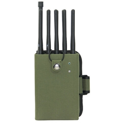 手持ち型の8バンド細胞信号の妨害機UHF VHF Lojackのブロッカー3-5M範囲